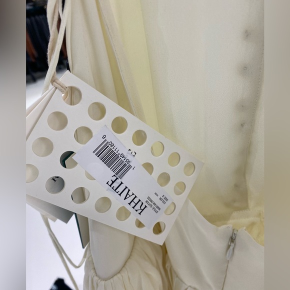 KHAITE Maryam Open-back Ruffled Pleated Silk Crepe de Chine Maxi Dress - Picture 8 of 12